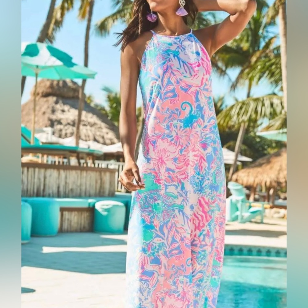 Lilly Pulitzer Maxi Dress Margot Dress Size Med